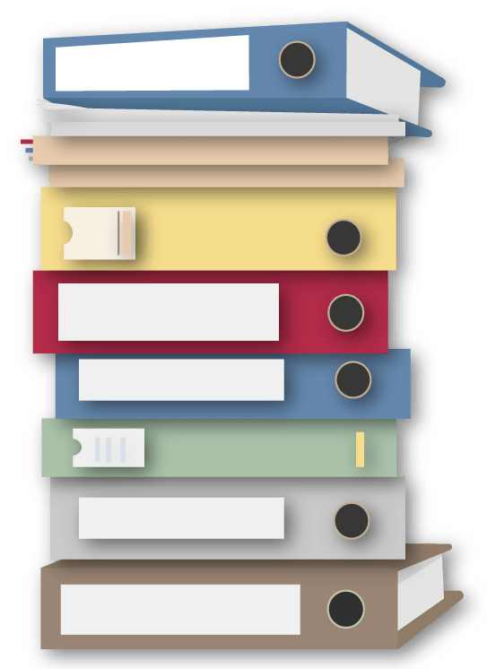 dpo clipart pile de classeur