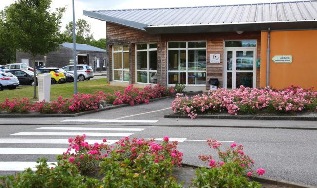 vue de devant de l'accueil